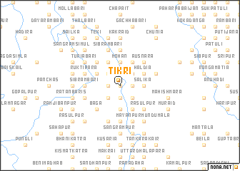 map of Tikri