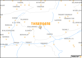 map of Tikseridene