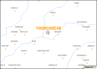 map of Tʼikʼur Chʼinchʼa