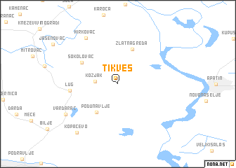 map of Tikveš