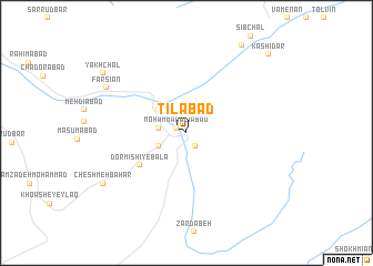 map of Tīlābād