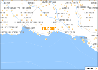 map of Ti Lagon