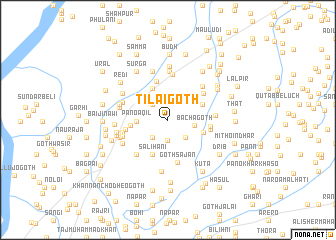 map of Tilāi Goth