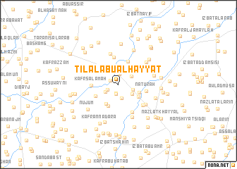 map of Tilāl Abū al Ḩayyāt