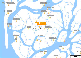 map of Tilane