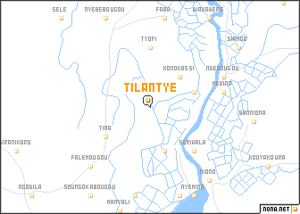 map of Tilantyé