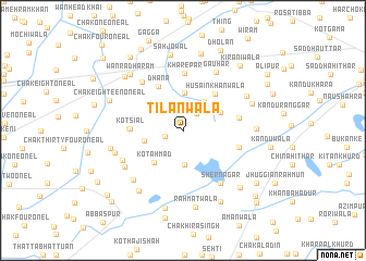 map of Tilānwāla