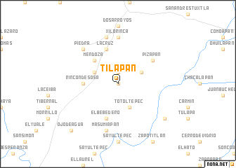 map of Tilapan