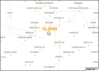 map of Tilapan