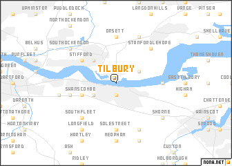 map of Tilbury