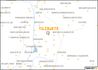 map of Tilcajete