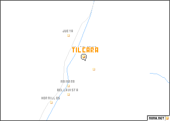 map of Tilcara