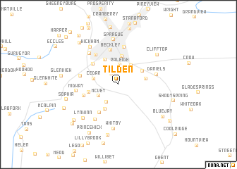 map of Tilden