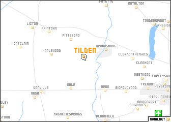 map of Tilden