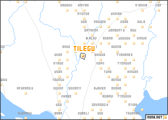 map of Tilegu