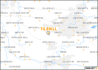 map of Tile Hill