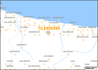 map of Tīleh Kenār