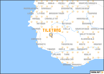 map of Ti lʼÉtang