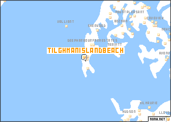 map of Tilghman Island Beach