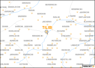 map of Tiliai