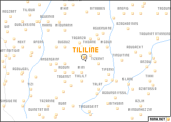map of Tililine