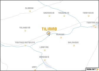 map of Tilinino