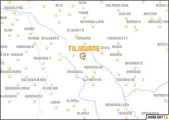 map of Tiliouane