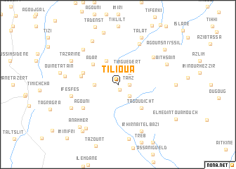 map of Tilioua