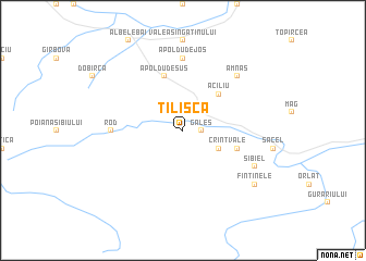 map of Tilişca