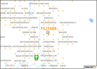 map of Tilitusa