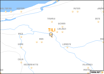 map of Tiļi