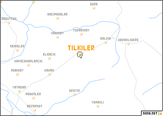 map of Tilkiler