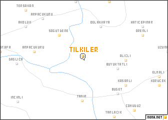 map of Tilkiler