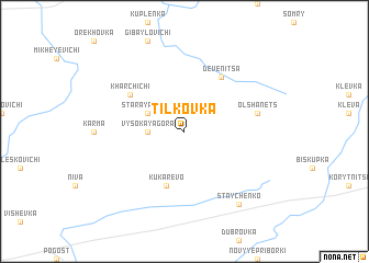 map of Tilʼkovka