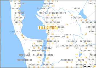 map of Tillaiyadi