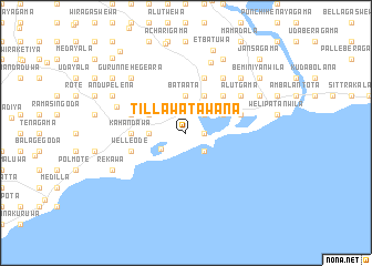 map of Tillawatawana