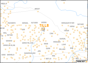 map of Tilla