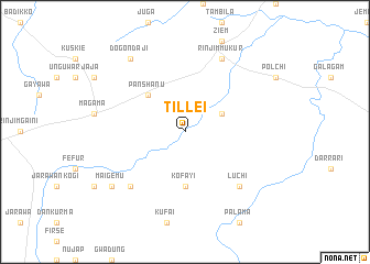 map of Tillei