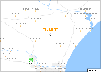 map of Tillery