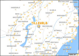 map of Tillewāla