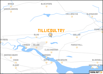 map of Tillicoultry