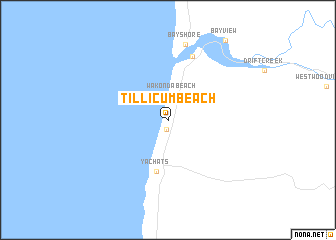 map of Tillicum Beach