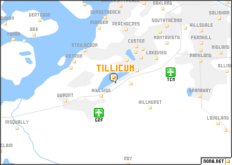 map of Tillicum