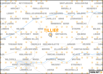 map of Tillier