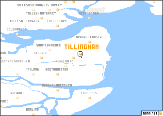 map of Tillingham