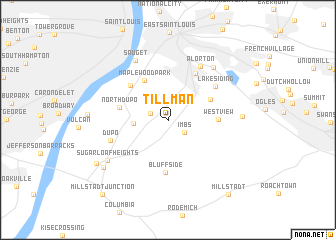 map of Tillman