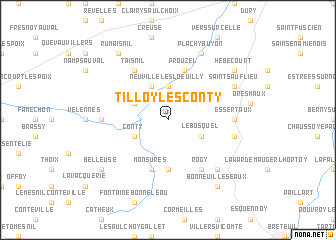 map of Tilloy-lès-Conty