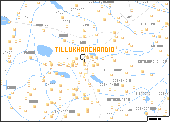 map of Tillu Khān Chāndio