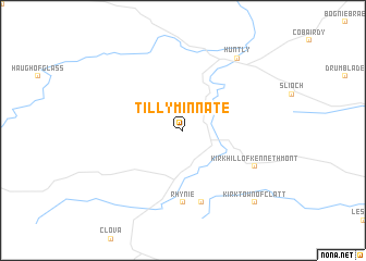 map of Tillyminnate