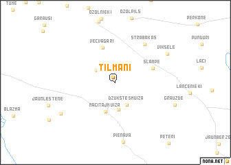 map of Tilmaņi